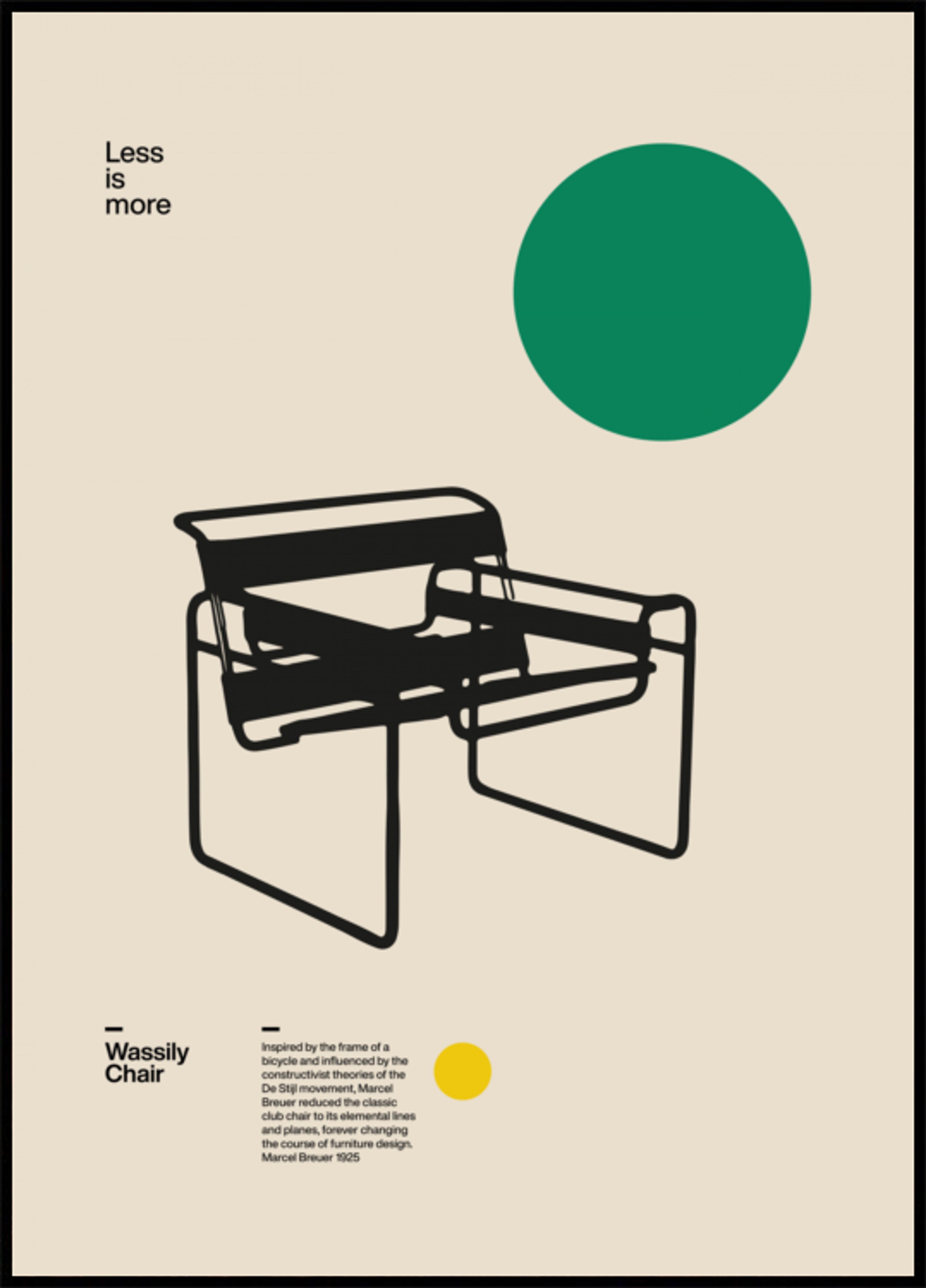 Cadeira de design Bauhaus