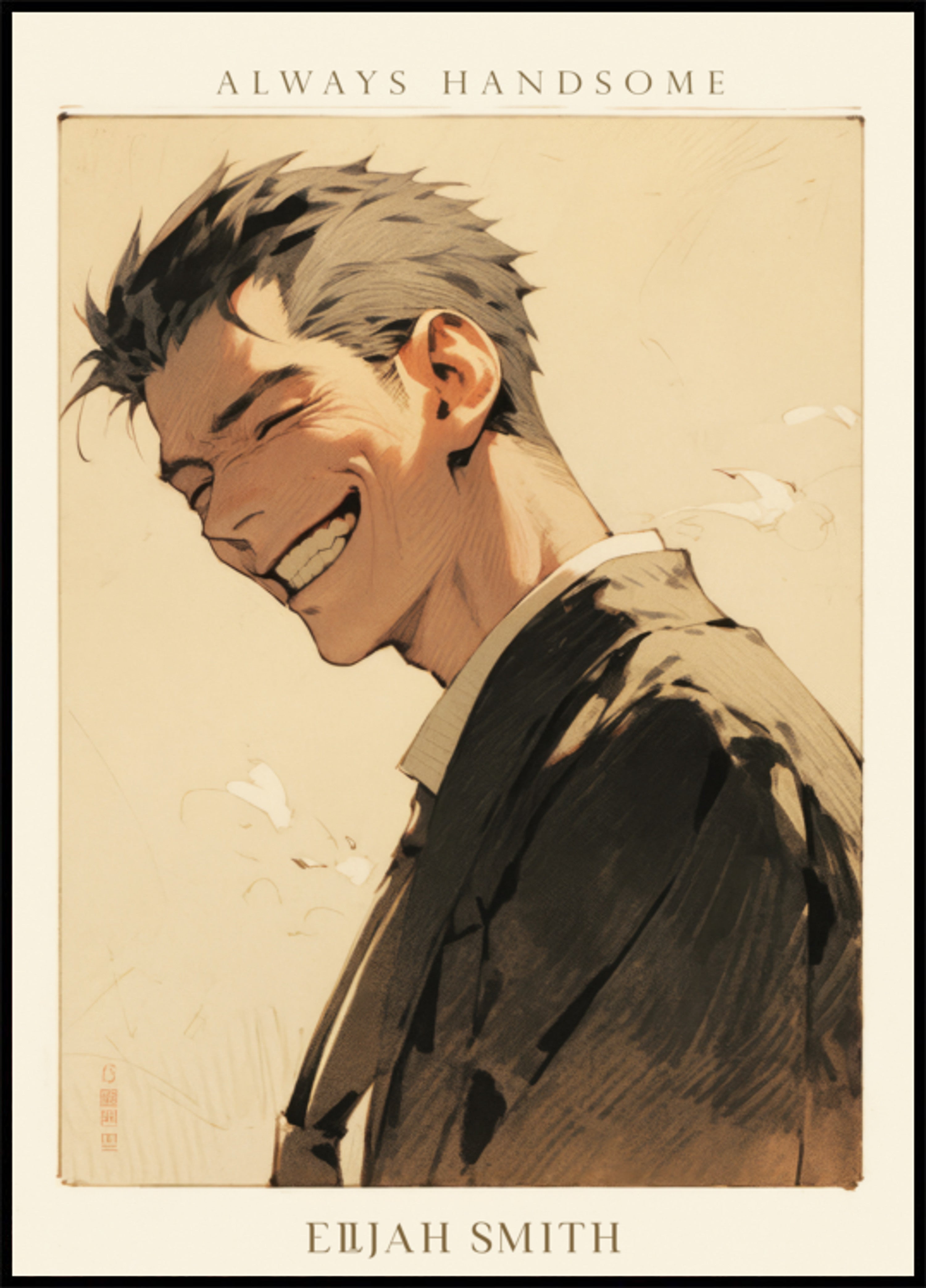 Retrato de homem sorridente