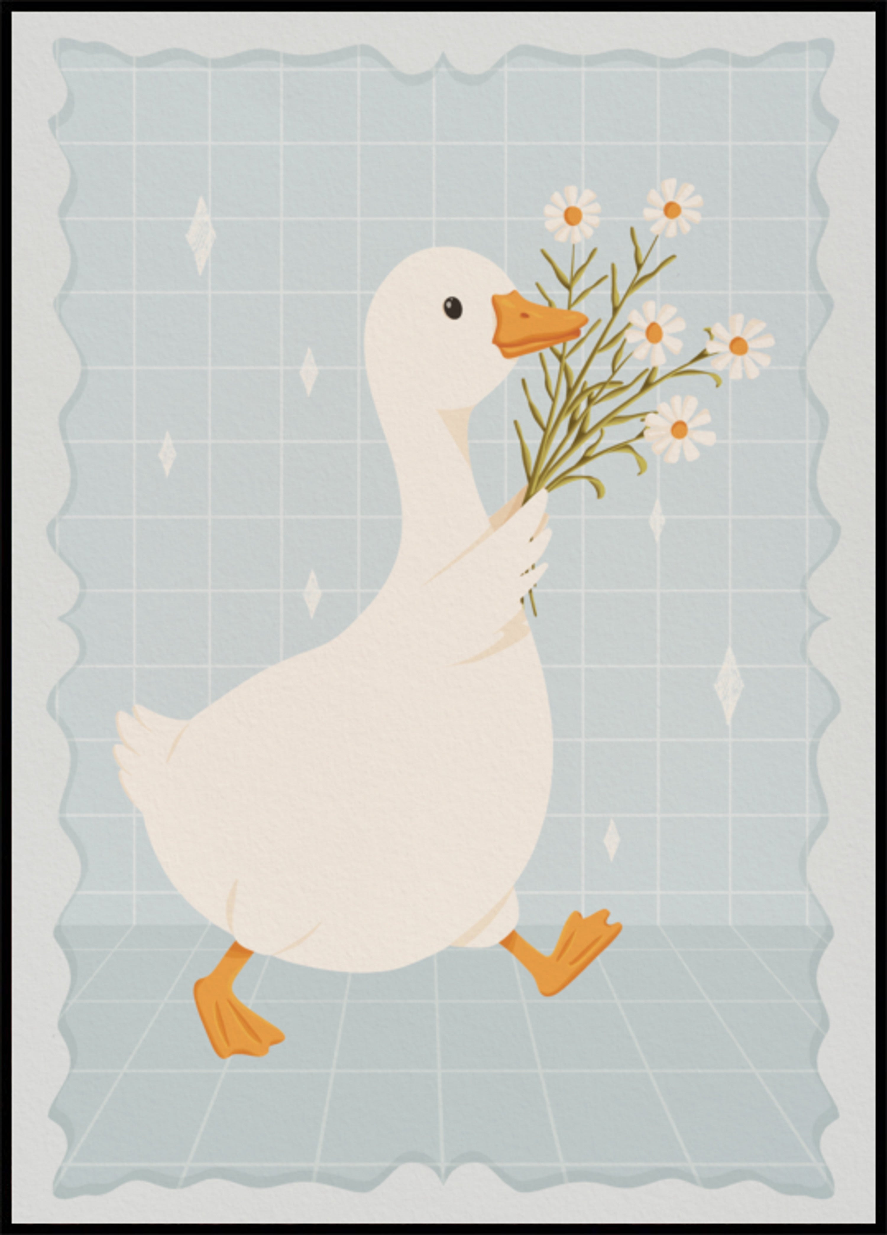 Pato Fofo com Margaridas