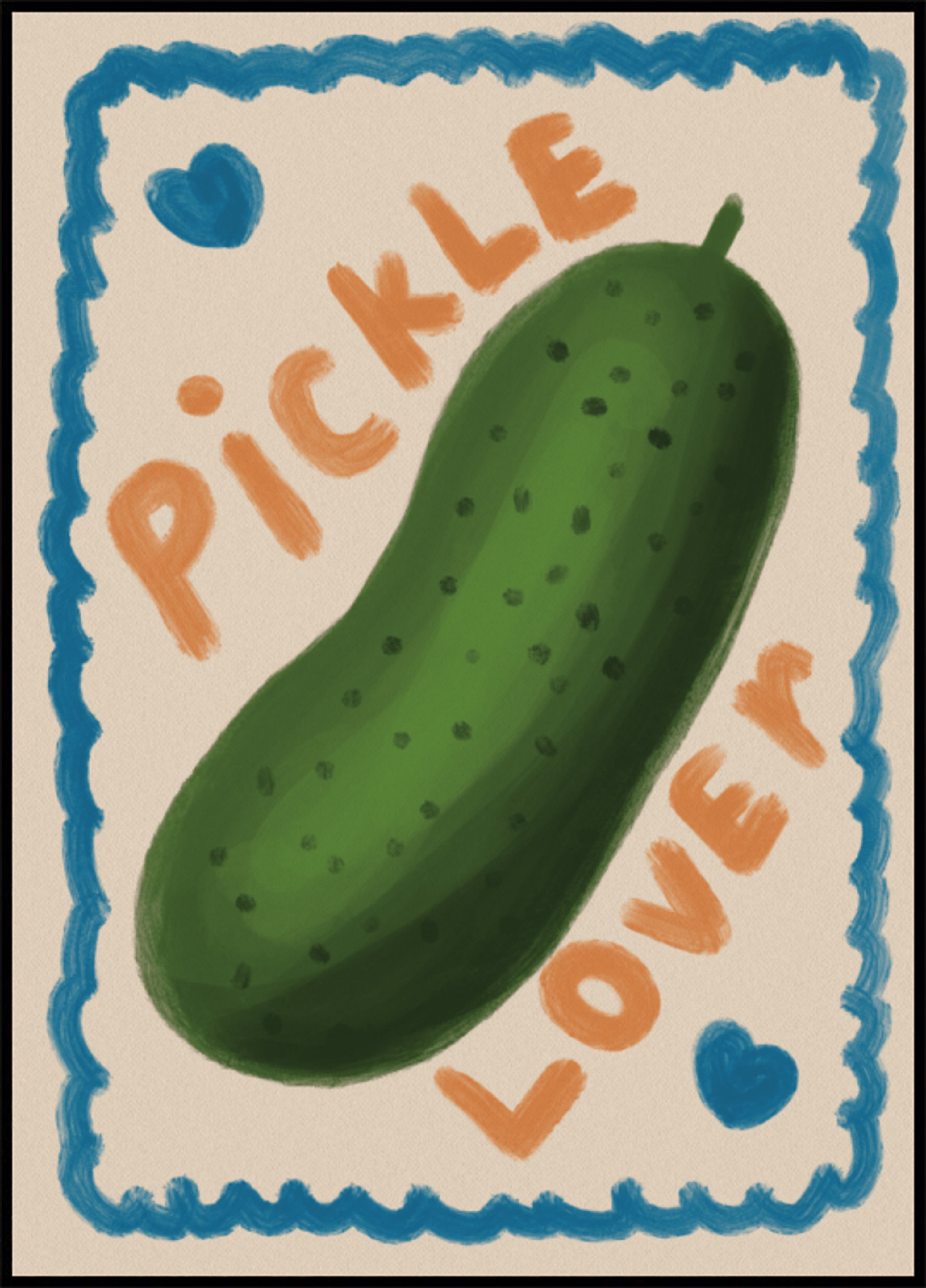 Amante de picles fofo