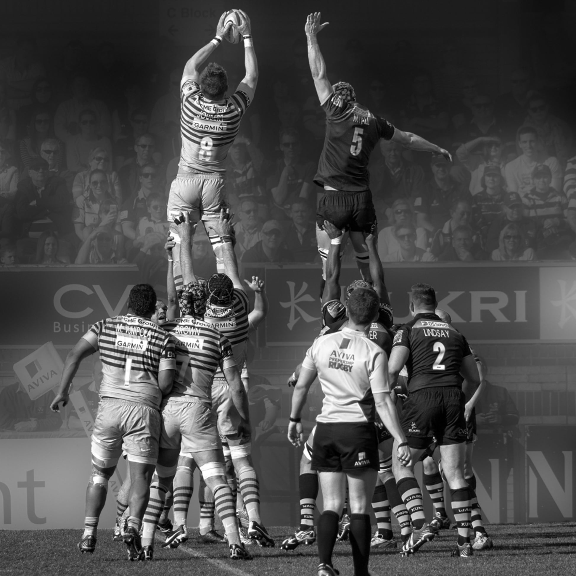 Ação de alinhamento de rugby