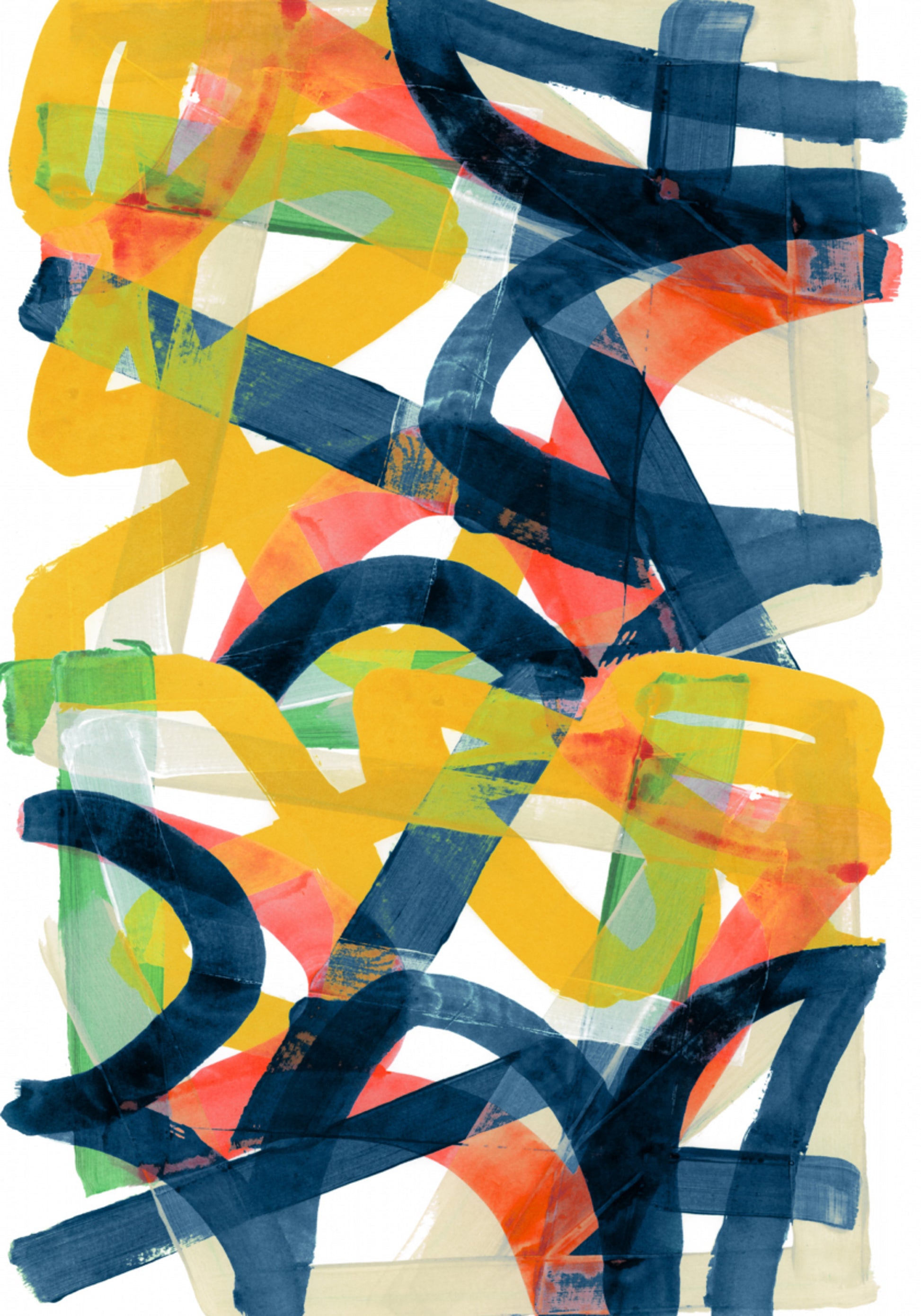 Traços abstratos vibrantes
