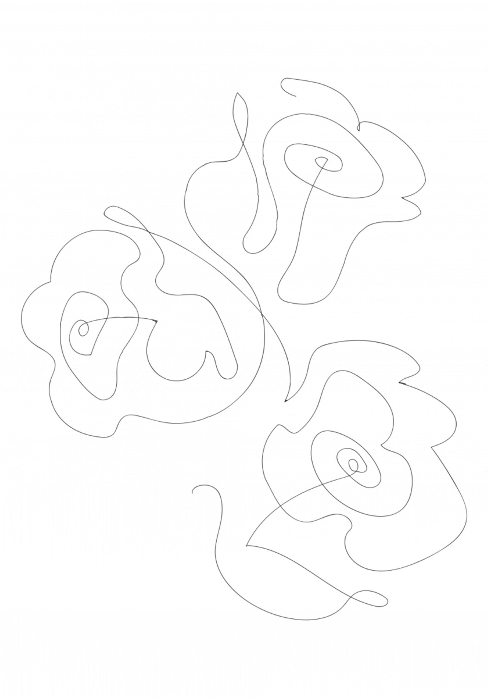 Flores de linha minimalista