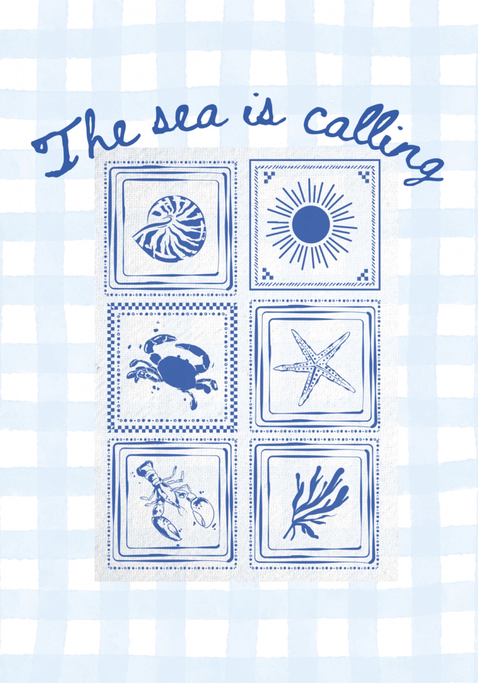 Azulejos de vida marinha costeira