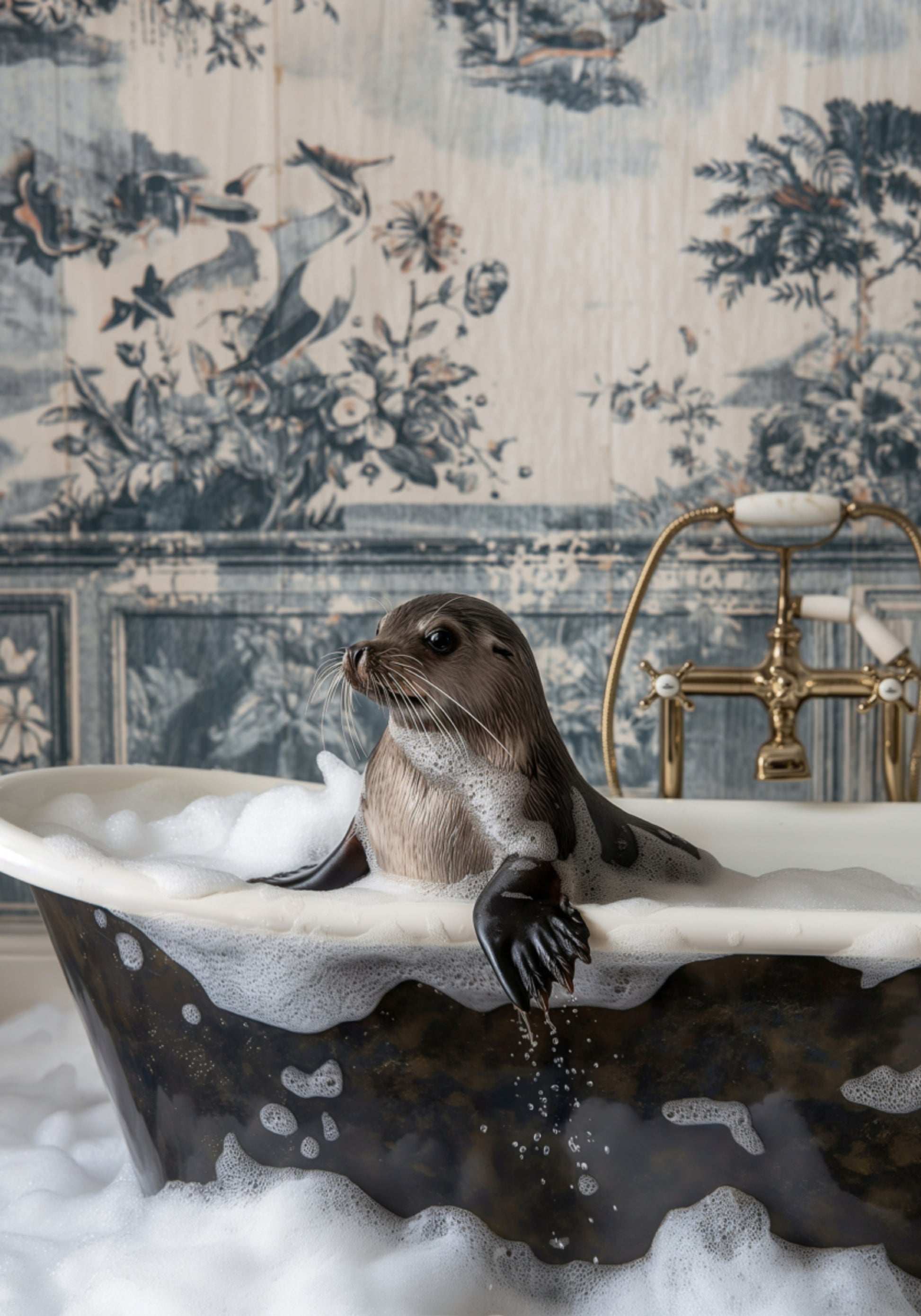 Banho de luxo do Seal