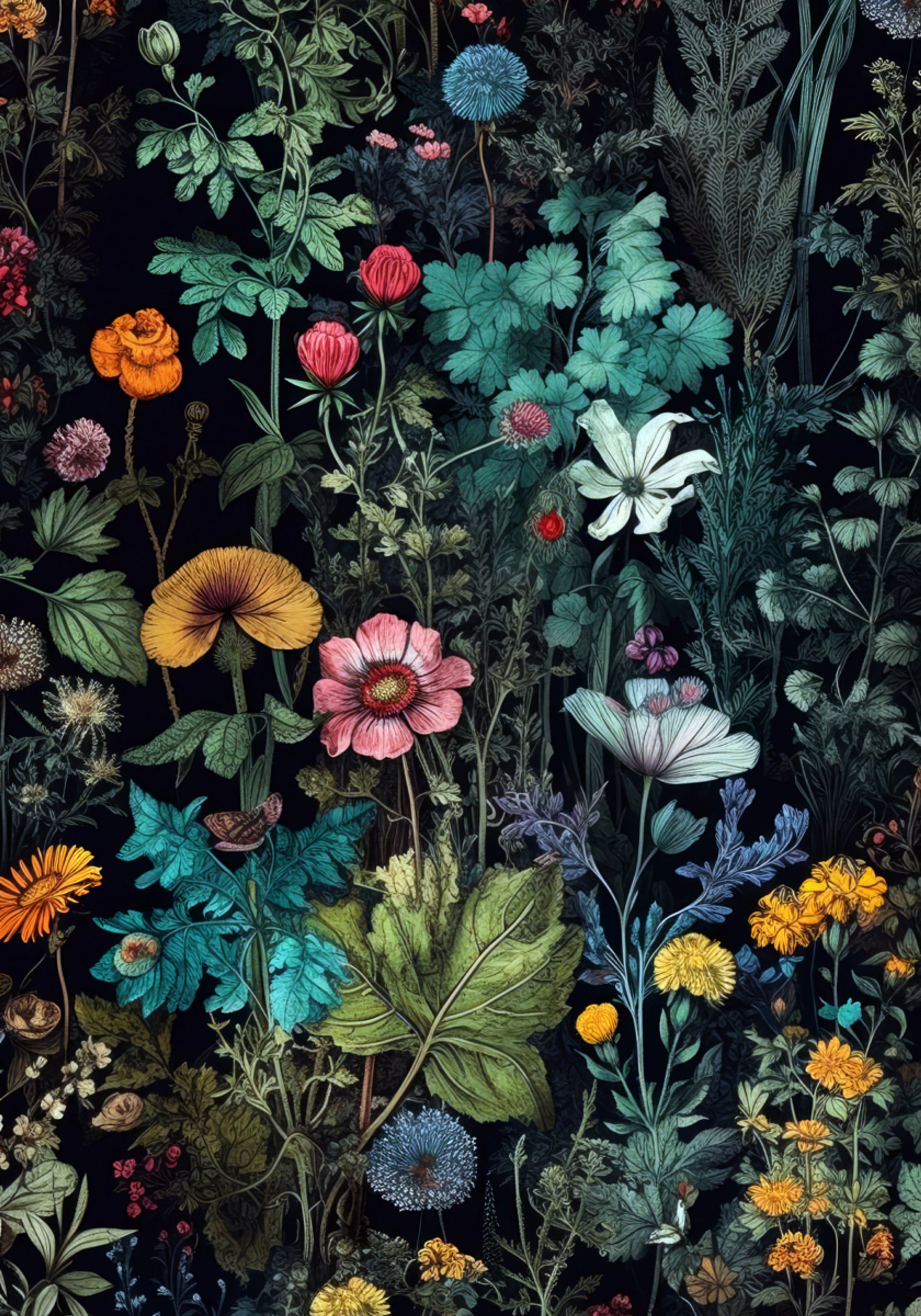 Jardim Floral Escuro