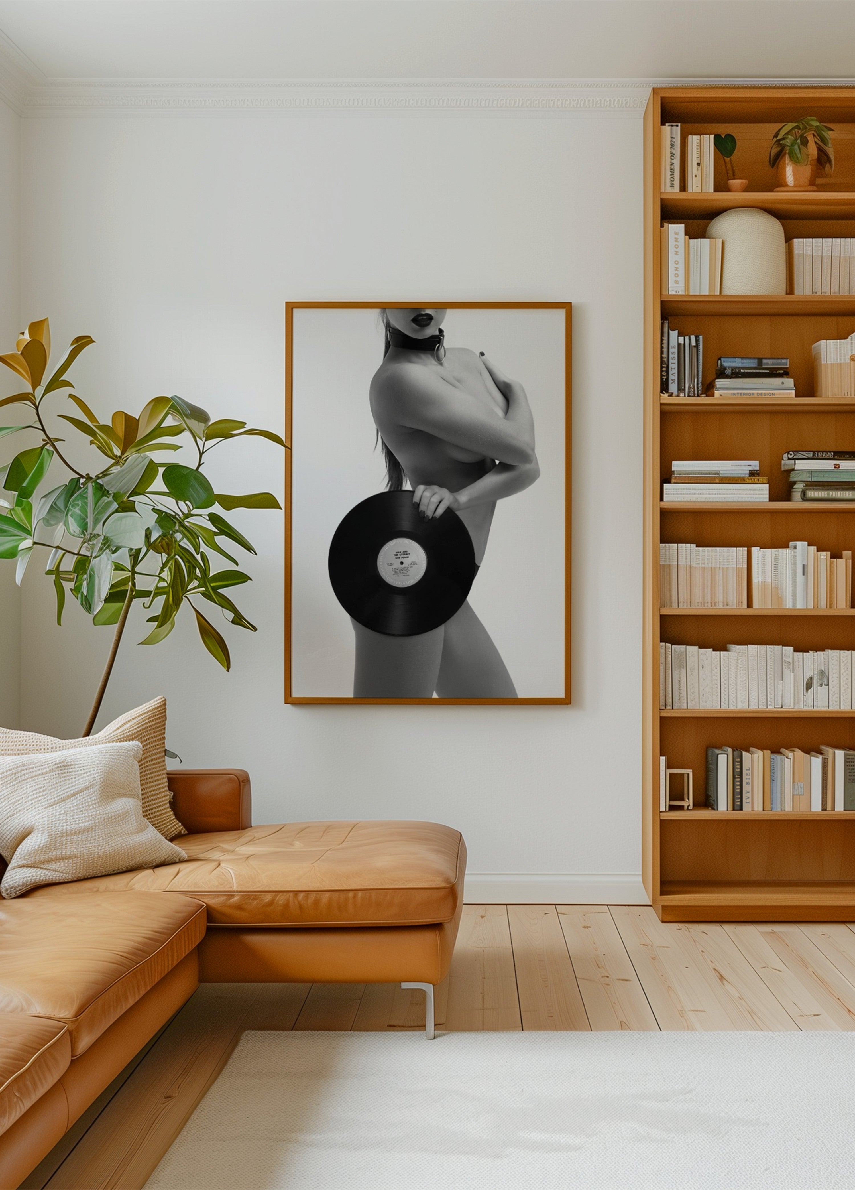 Beleza de vinil escuro