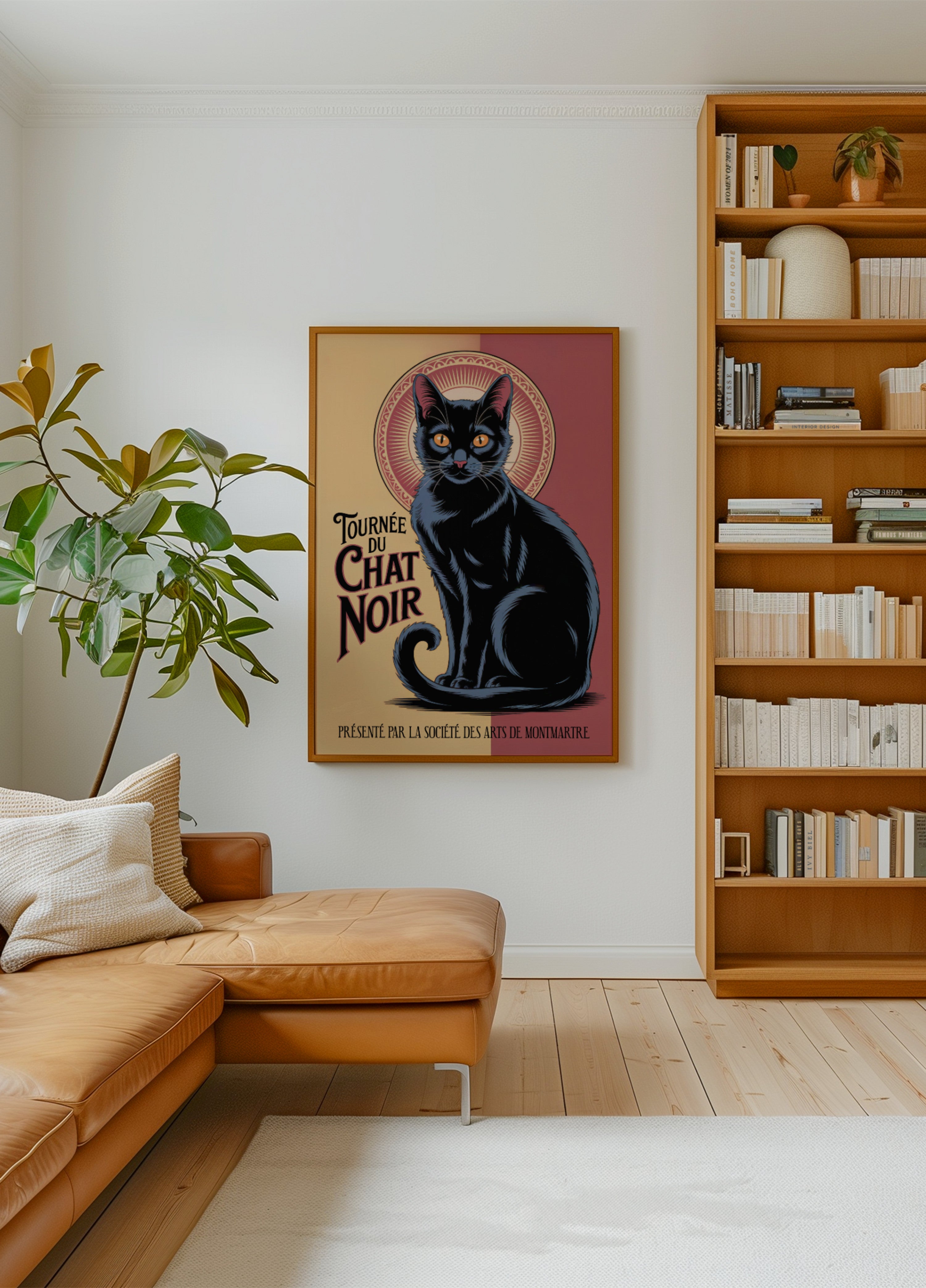 Gato preto francês vintage