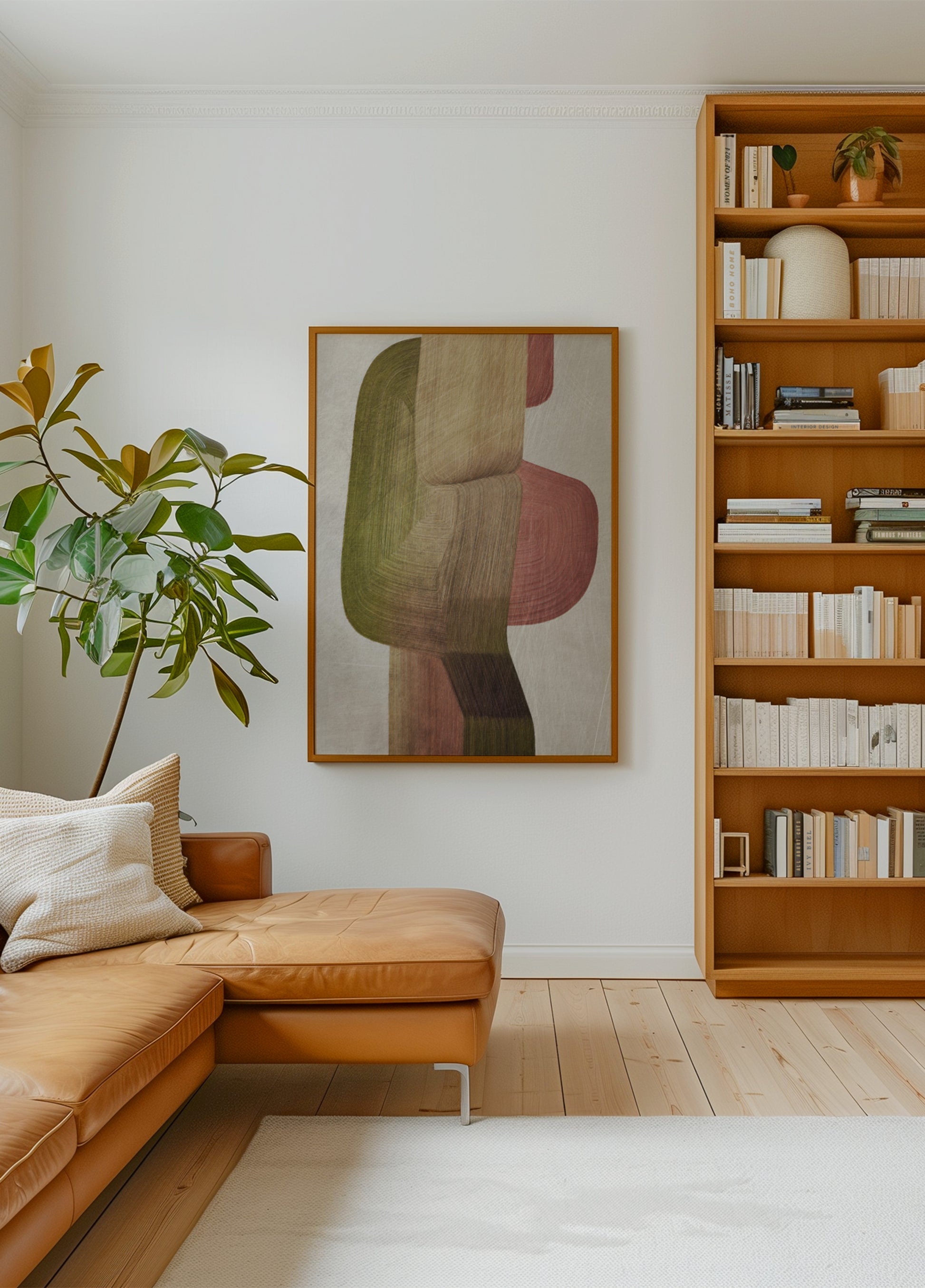Formas abstratas terrosas