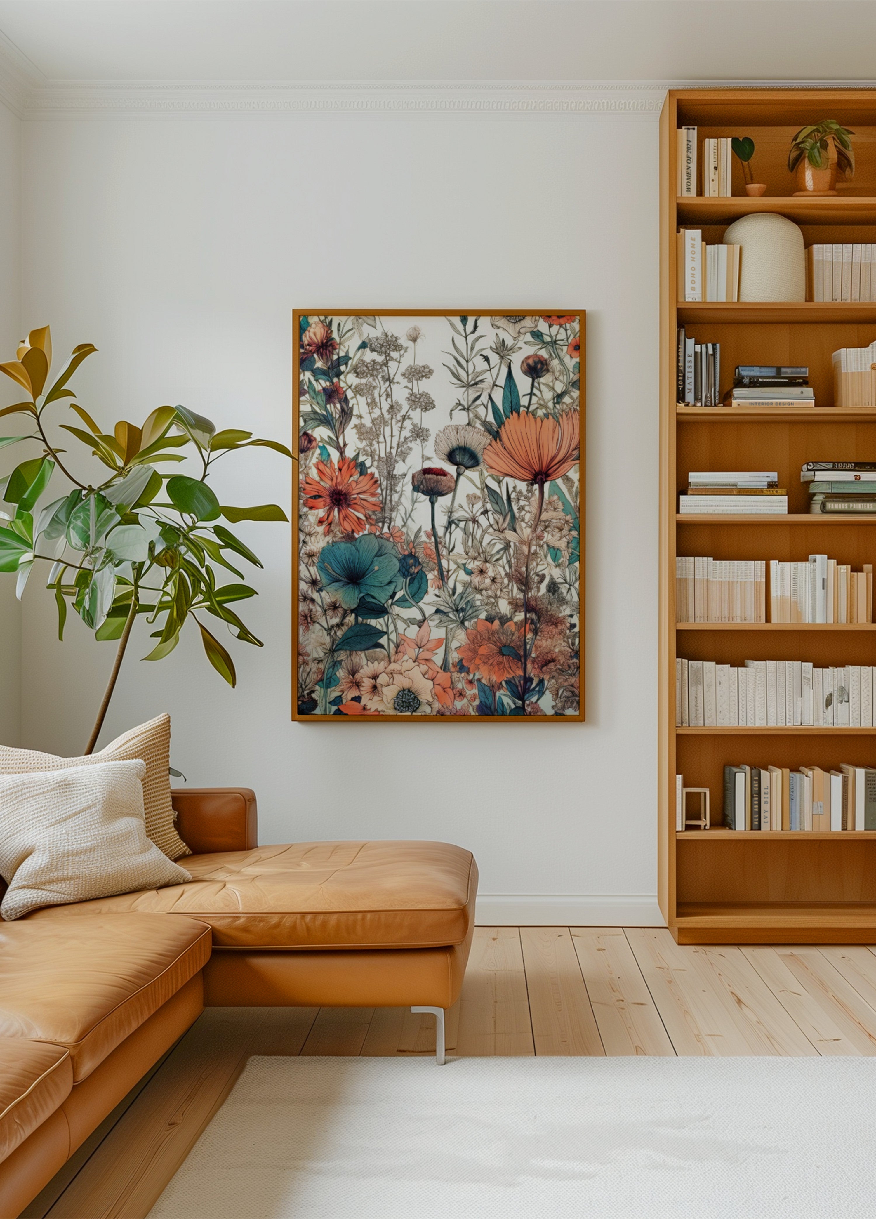 Jardim floral vintage