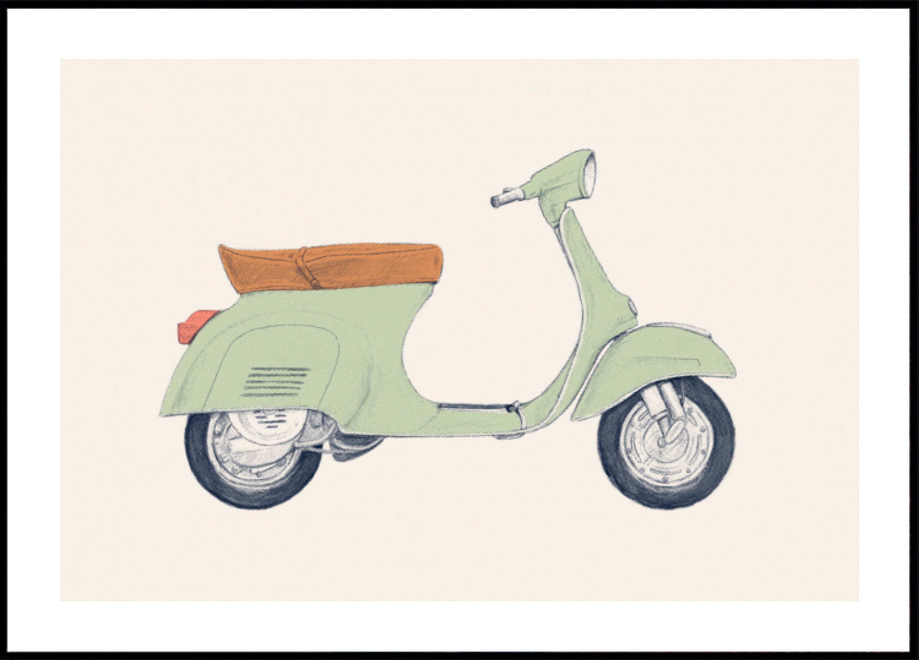 Scooter verde vintage