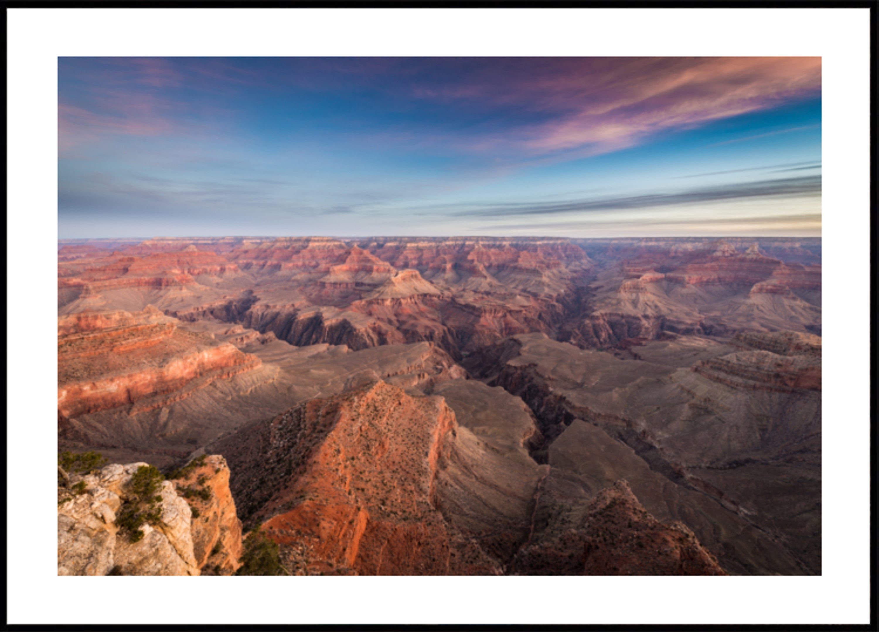 Vista do nascer do sol do Grand Canyon