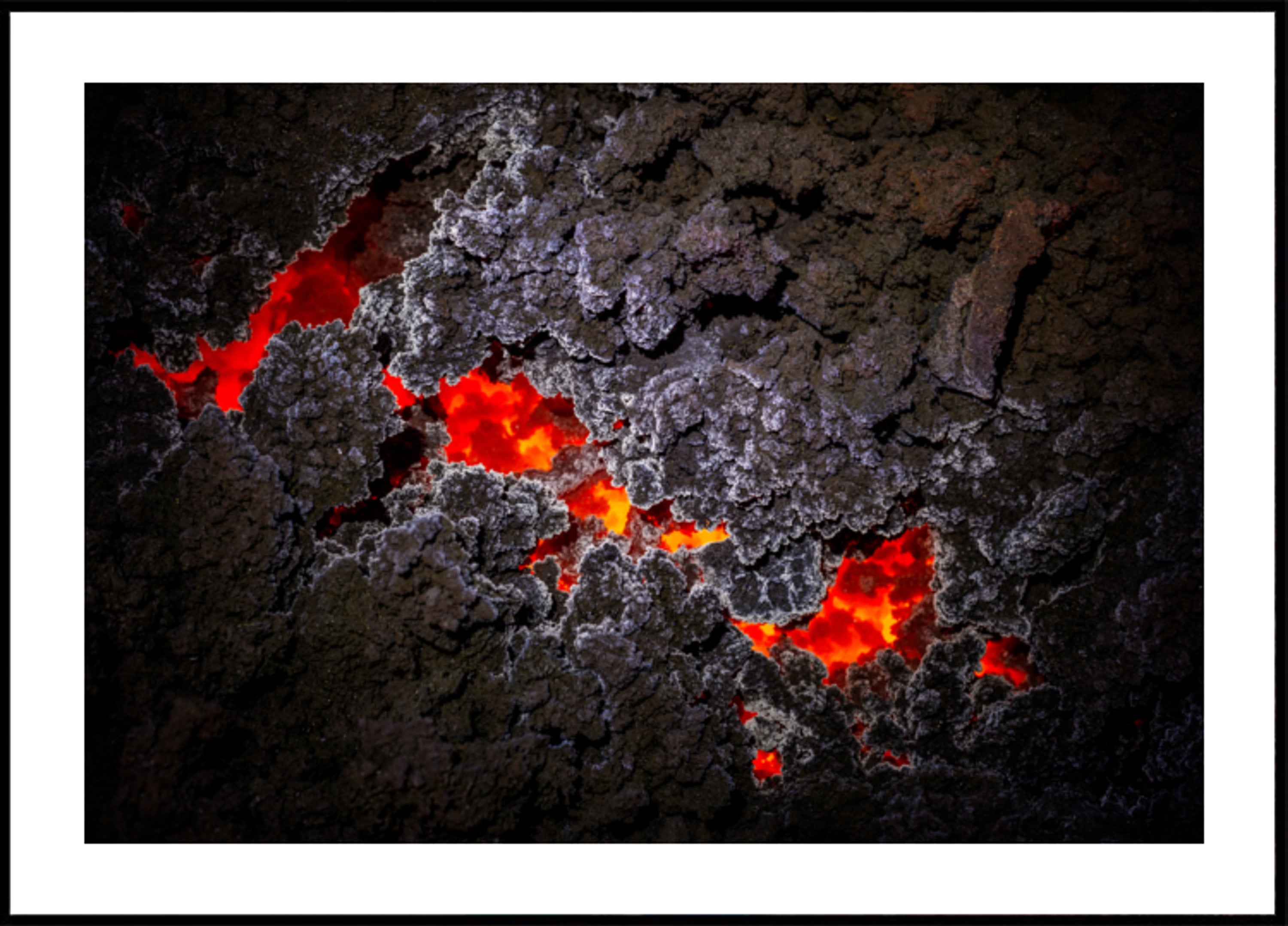 Fluxo de lava derretida