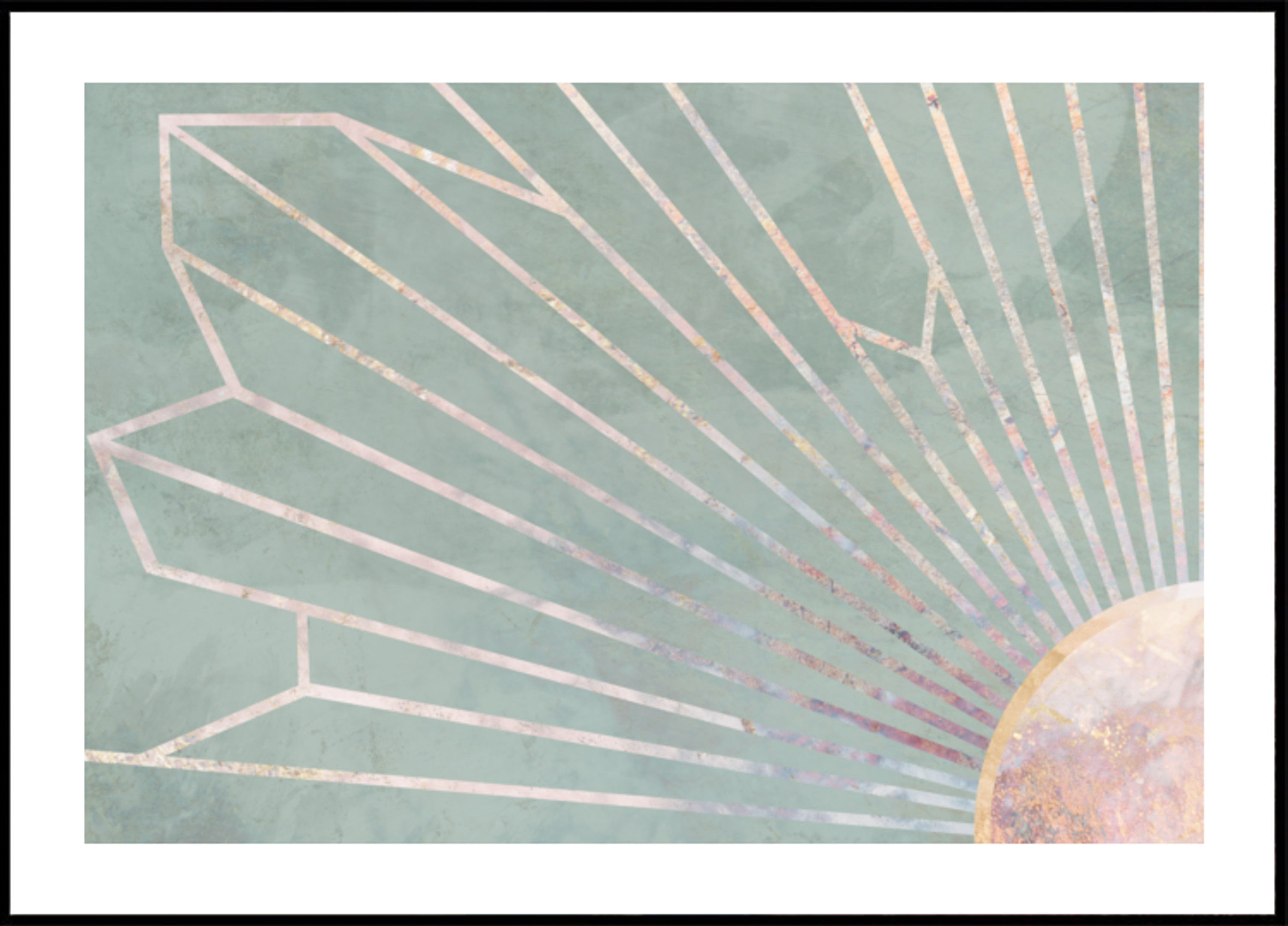Sunburst geométrico elegante