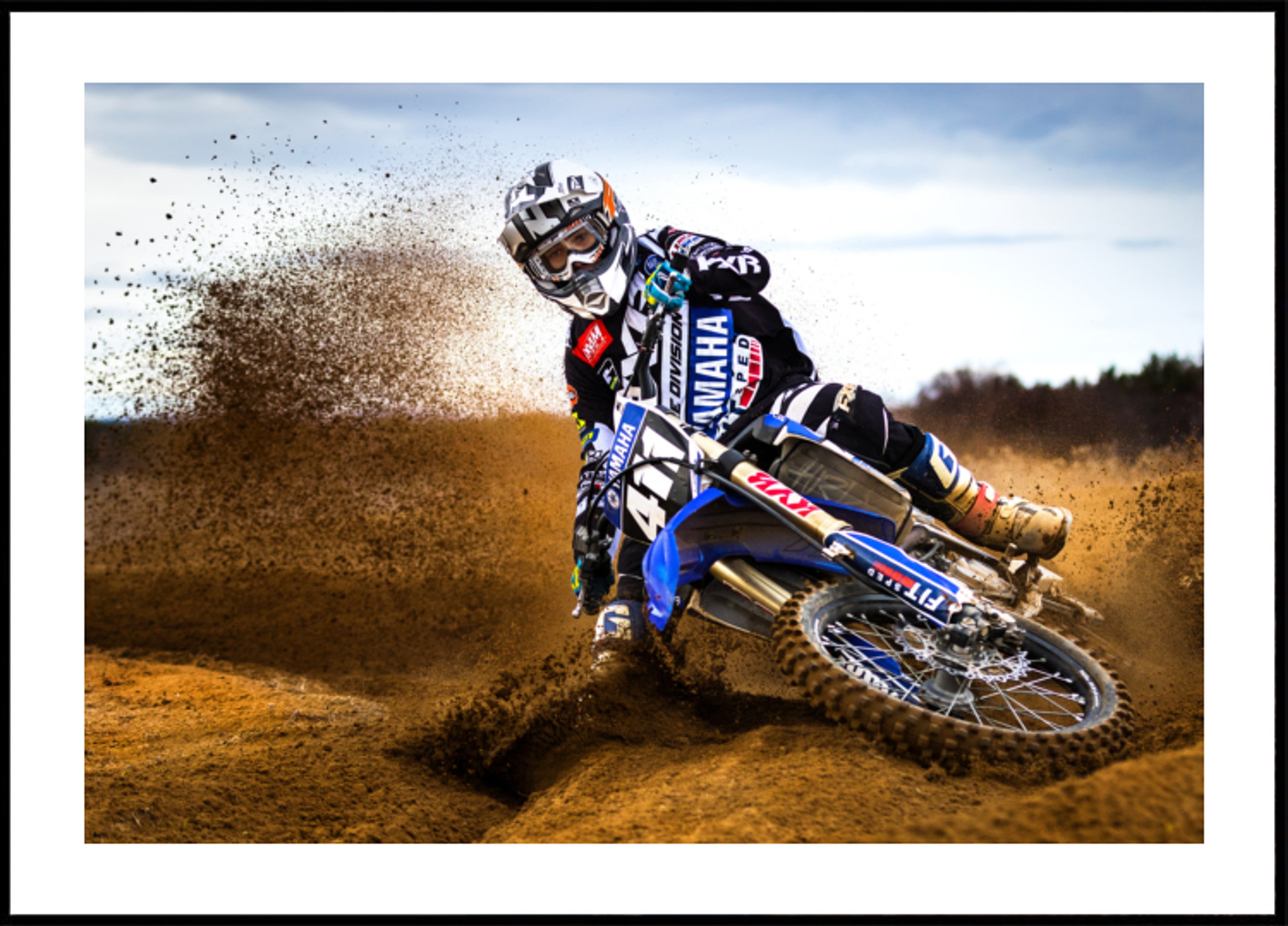 Emoção de sujeira de motocross