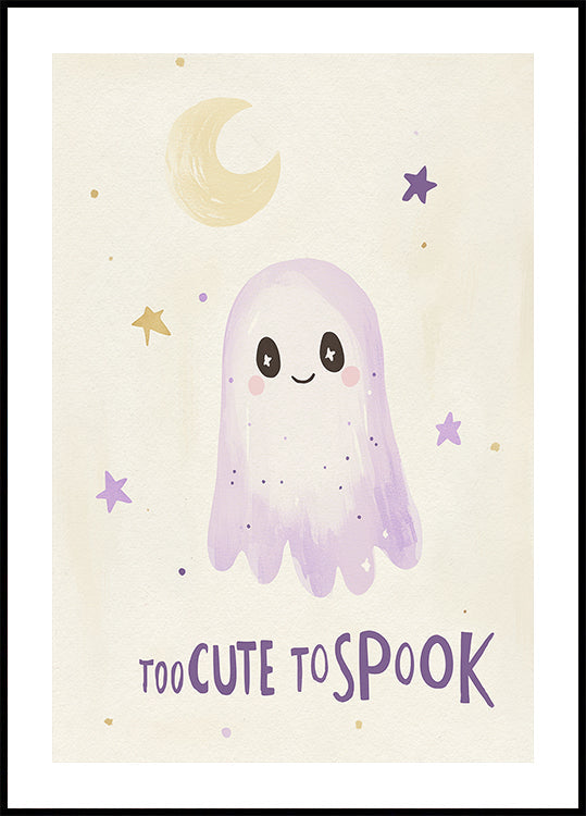Adorable Ghost Night Plakat - Posterbox